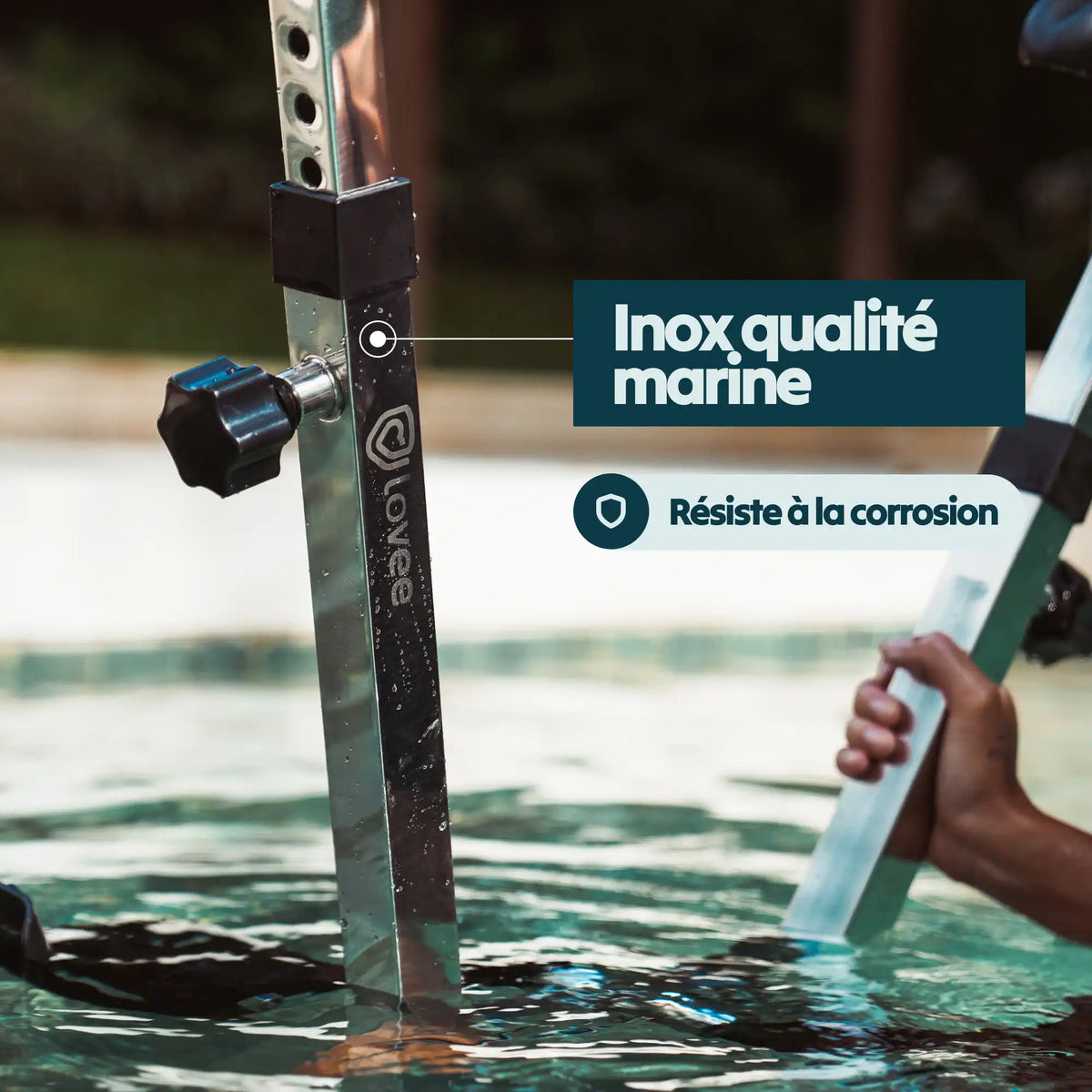 Structure aquabike en inox qualité marine résistante à la corrosion