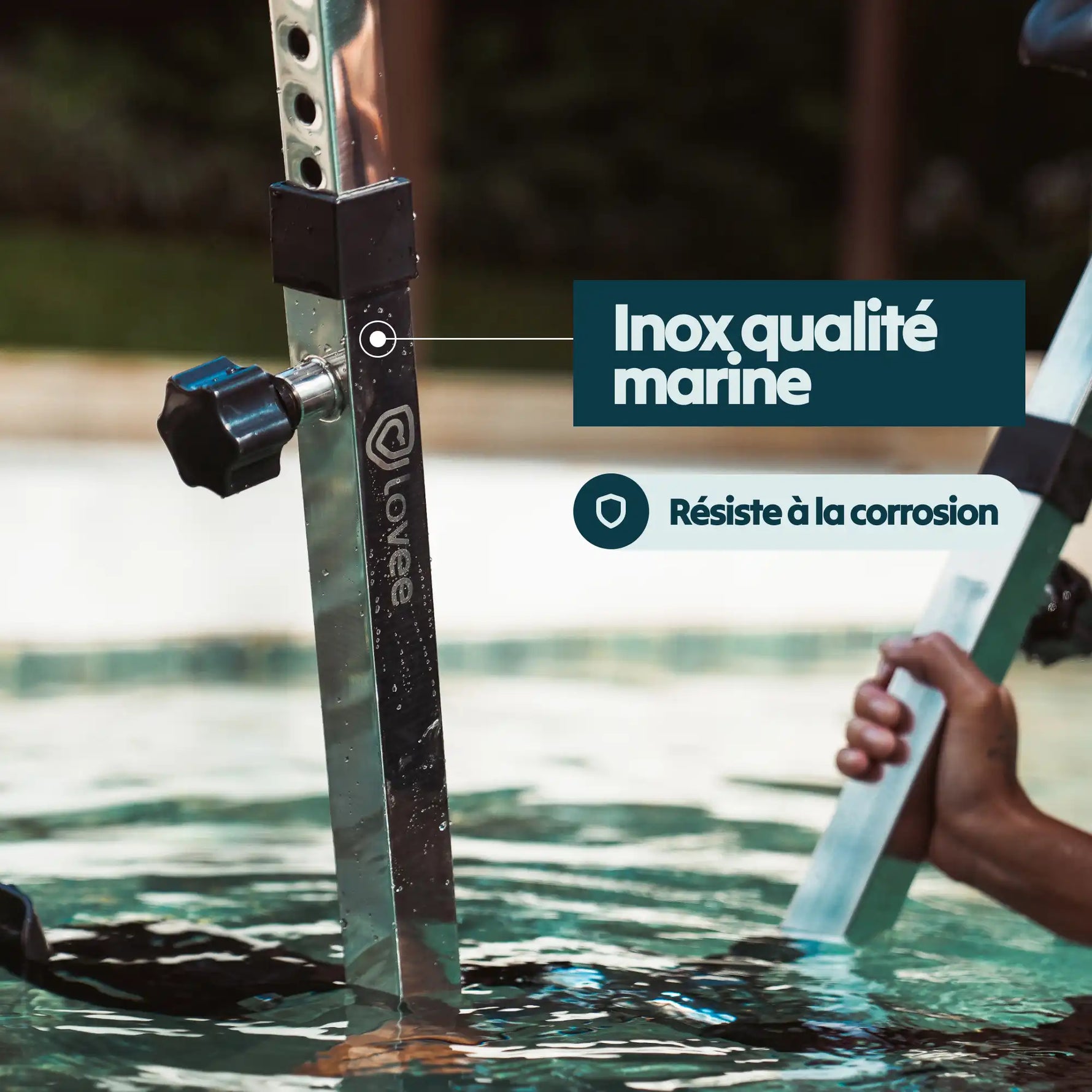 Structure aquabike en inox qualité marine résistante à la corrosion